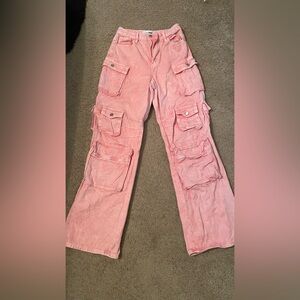 Fashion Nova Pink Cargos